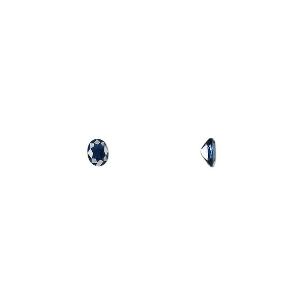 Gem, sapphire (heated), 4x3mm faceted oval, A- grade, Mohs hardness 9. Sold individually. image number 0