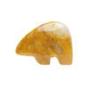 Golden "jade" 1pkg1, top-drilled and half-drilled Zuni-style bear focal natural, 28x19mm-33x24mm medium-dark image number 0