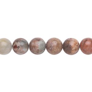 Petrified wood jasper 1pkg1, round bead natural 15.5-16 inch 8mm