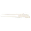 Hair stick, bone (bleached), pkg/1, 6 to 6-1/2 inches with gecko. image number 0