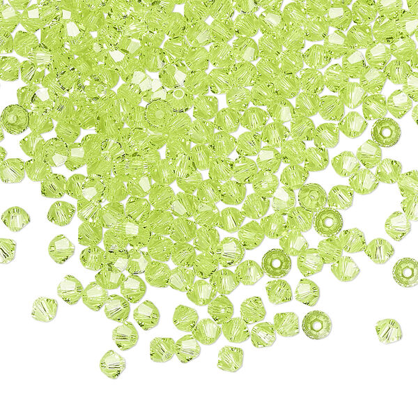 Bead 144pk citrus green, Crystal Passions® 3mm bicone 5328 image number 0