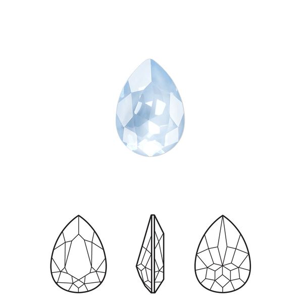 Fancy stone 144pk crystal sky ignite, Swarovski® 14x10mm pear 4320 image number 0