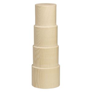 Bracelet mandrel, Beadalon®, beechwood, 2-3/4 inch stepped cone. Sold individually.