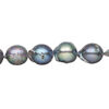 Freshwater pearl 1pkg1, freeform, 15.5-16 inch blue peacock 8-9mm cultured image number 0