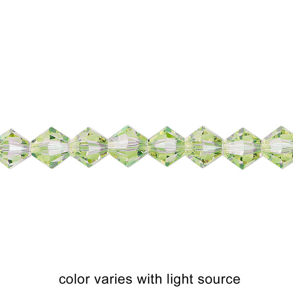 Bead 24pk cantaloupe, Crystal Passions&reg; 6mm bicone 5328 image number 2