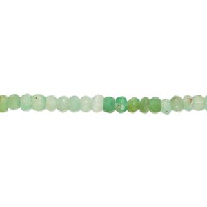 Chrysoprase 1pkg1, hand-cut faceted rondelle bead natural 13 inch 3x2mm-4x3mm