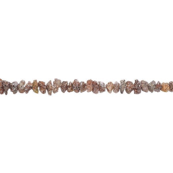 Bead, diamond (natural), brown, mini chip, Mohs hardness 10. Sold per 8-inch strand. image number 0