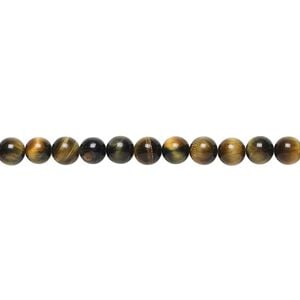 Blue tigereye 1pkg1, round bead natural 15.5-16 inch 4mm