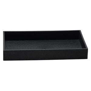 Display tray, plastic, black, 14-3/4 x 8-3/8 x 2 inches. Sold individually.