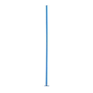 Head pin 1pkg10 brass, 1.5inch, 21 gauge electro-coated blue