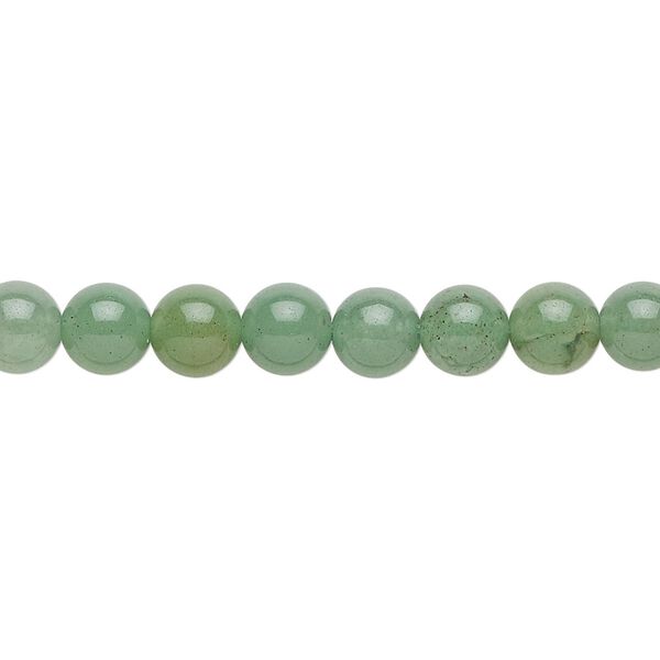 Green aventurine 1pkg1, round bead natural 15.5-16 inch 6mm image number 0