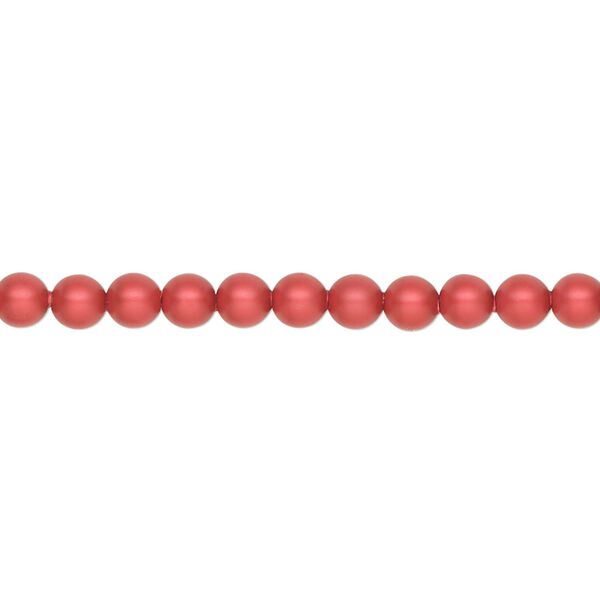 Pearl 100pk rouge, Crystal Passions® 4mm round 5810 image number 0