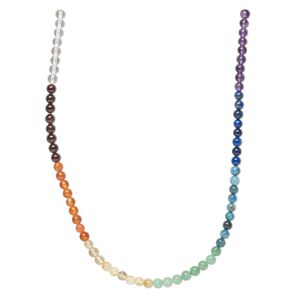 Multi-gemstone 1pkg1, round bead 15.5-16 inch 6mm