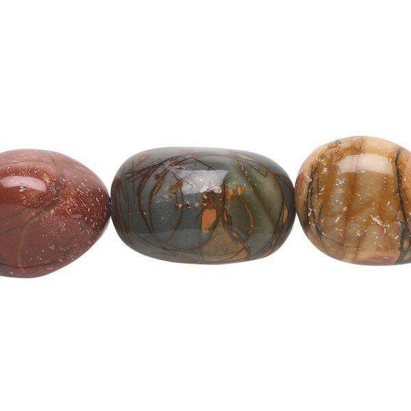 Red creek jasper 1pkg1, nugget bead 15.5-16 inch medium image number 0