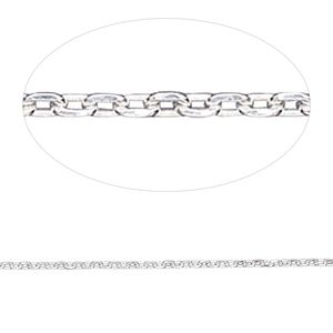 Chain 1pkg1 sterling silver cable, 1.2mm, Gossamer™ 5 foot unfinished