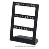 Display, earring, acrylic, opaque black, 8-1/4 x 6 x 3 inches. Sold per pkg of 2. image number 1