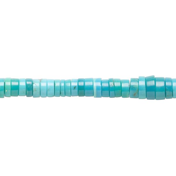 Sleeping beauty turquoise 1pkg1, heishi bead natural 15.5-16 inch 4.5x2mm-4.5x3mm image number 0