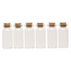 Component, glass and cork, clear, 50x22mm bottle with stopper. Sold per pkg of 6. image number 1