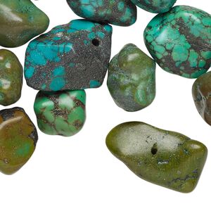 Turquoise 1pkg1, nugget bead 1/2 lb mix small