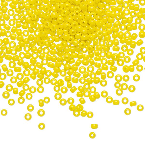 Seed bead, TOHO BEADS®, glass, pkg/7.5g, #11 round, opaque dandelion (TR-11-42). image number 0