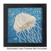 Sabrina Frey Bead Mosaic™ Starter Kit 1pkg4 glass / medium-density fiberboard / glue,  6x6 inch / "Sea Life" design, multicolored image number 3