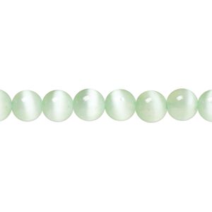 Selenite 1pkg1, round bead 15.5-16 inch 6mm