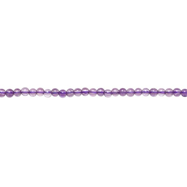 Amethyst 1pkg1, round bead natural 15.5-16 inch 2mm image number 0