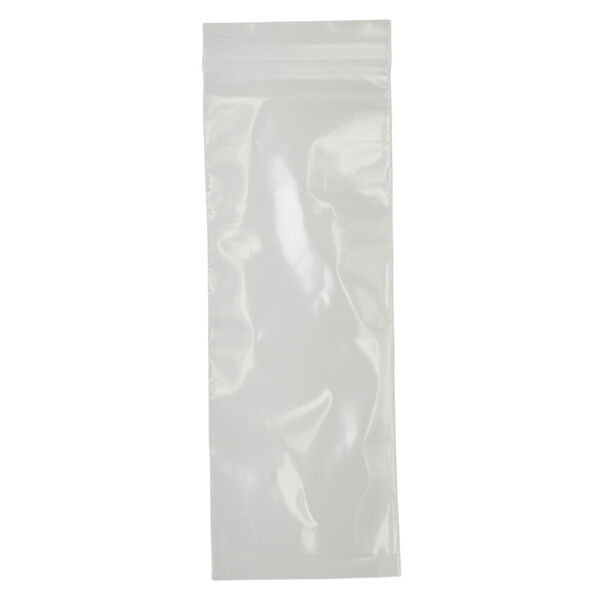Bag, Tite-Lip™, plastic, clear, 3x8-inch top zip. Sold per pkg of 100. image number 1