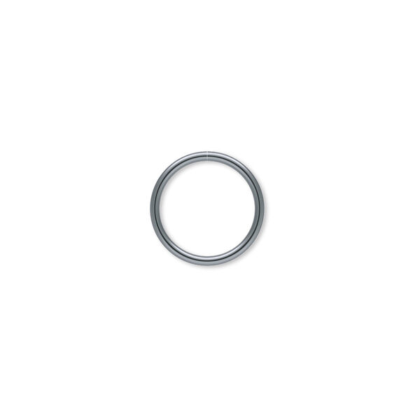 Jump ring, gunmetal-plated brass, 12mm round, 10mm inside diameter, 18 gauge. Sold per pkg of 100. image number 0