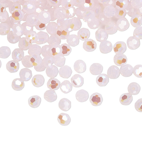 Bead 720pk rose water opal shimmer, Swarovski® 4mm round 5000 image number 0