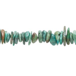 Turquoise 1pkg1, chip bead 15 inch small