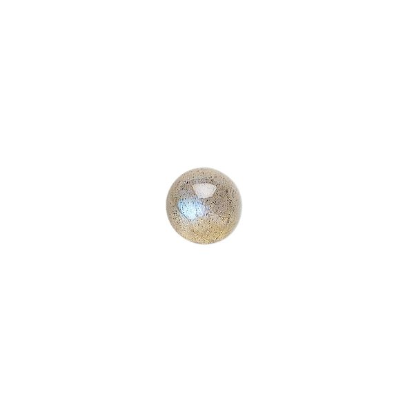 Labradorite 1pkg1, hand-cut calibrated round cab natural 8mm image number 0