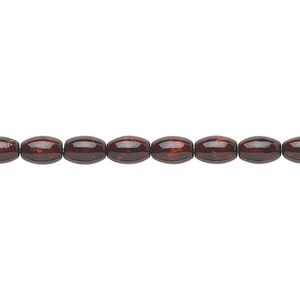 Riverstone 1pkg1, oval bead 15.5-16 inch 6x4mm