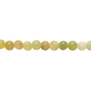 Antique new "jade" 1pkg1, round bead 15 inch 4-5mm