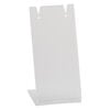 Display, earring, acrylic, frosted translucent clear, 3 x 1-1/2 x 1-1/2 inches. Sold per pkg of 4. image number 0