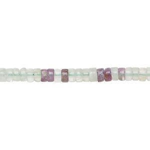 Multi-fluorite 1pkg1, heishi bead natural 15.5-16 inch 4x1.5mm-4x2.5mm