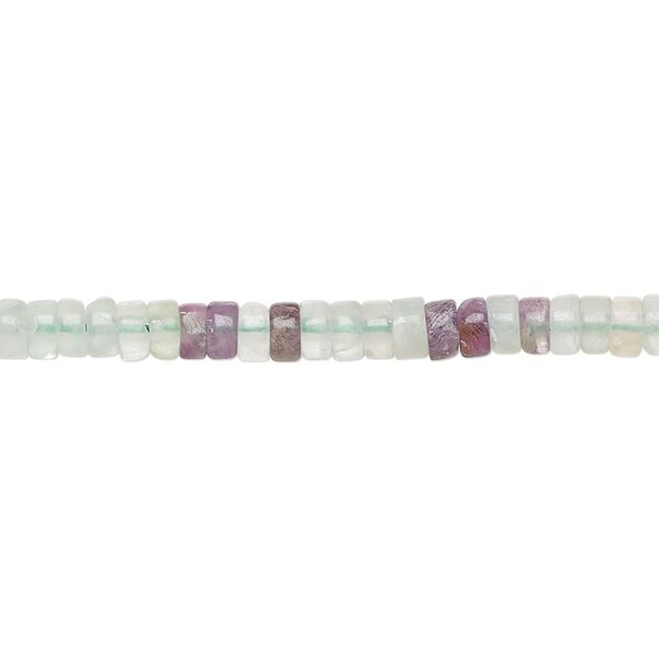 Multi-fluorite 1pkg1, heishi bead natural 15.5-16 inch 4x1.5mm-4x2.5mm image number 0
