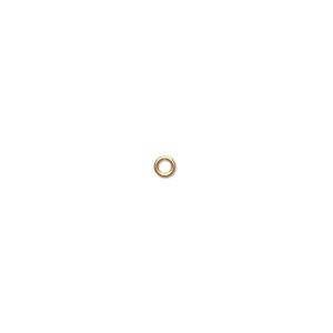 Jump ring, 14Kt gold-filled, 3mm round, 1.5mm inside diameter, 20 gauge. Sold per pkg of 20.