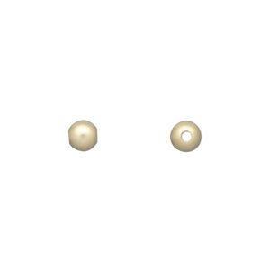Bead, 14Kt gold-filled, 5mm satin round. Sold per pkg of 2.