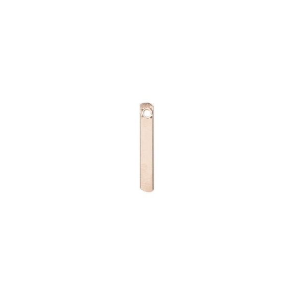 Drop, 14Kt rose gold-filled, 13x2mm bar. Sold per pkg of 6. image number 0