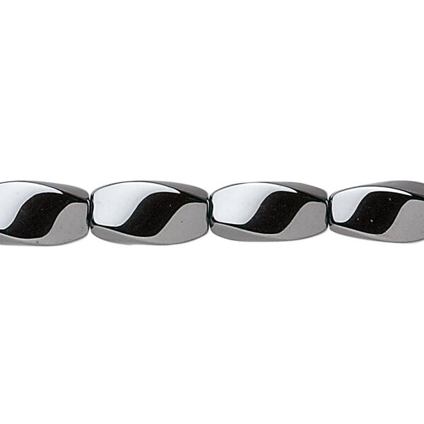 Hemalyke™ 1pkg1, twisted oval bead 15.5-16 inch 12x6mm image number 0
