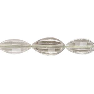 Green quartz 1pkg1, hand-cut faceted marquise bead 8 inch 10x7mm-15x9mm