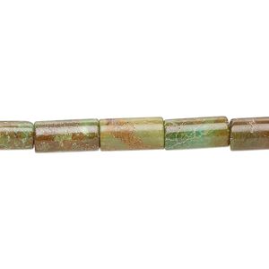 Turquoise 1pkg1, round tube bead 15.5-16 inch 10x5mm-11x5mm