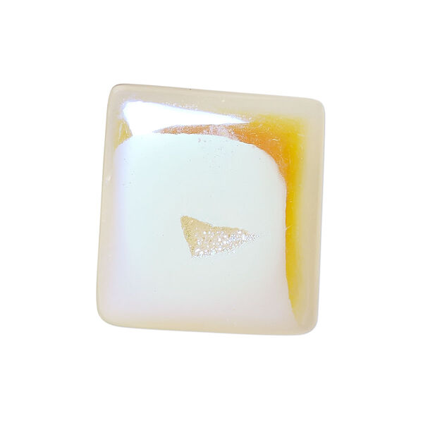 Cabochon, dichroic druzy agate (coated), mixed colors, 24x23mm-27x25mm non-calibrated hand-cut rectangle, C grade, Mohs hardness 6-1/2 to 7. Sold individually. image number 0