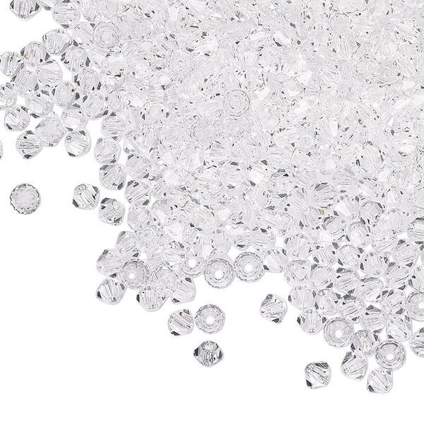 Bead 1440pk crystal, Preciosa Czech crystal 3mm bicone image number 0