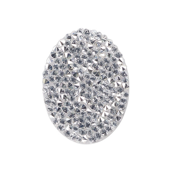 Iron-on transfer 1pk crystal CAL, Crystal Passions® 29x22mm oval 707487 image number 0