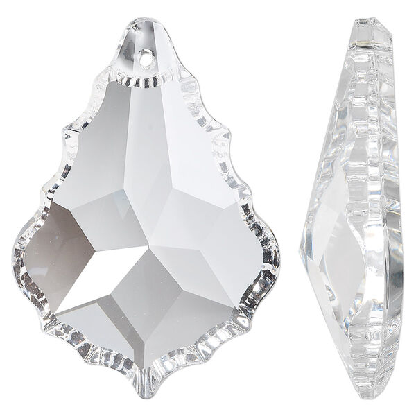 Suncatcher 1pk clear, Asfour Crystal 50x35mm faceted baroque image number 0