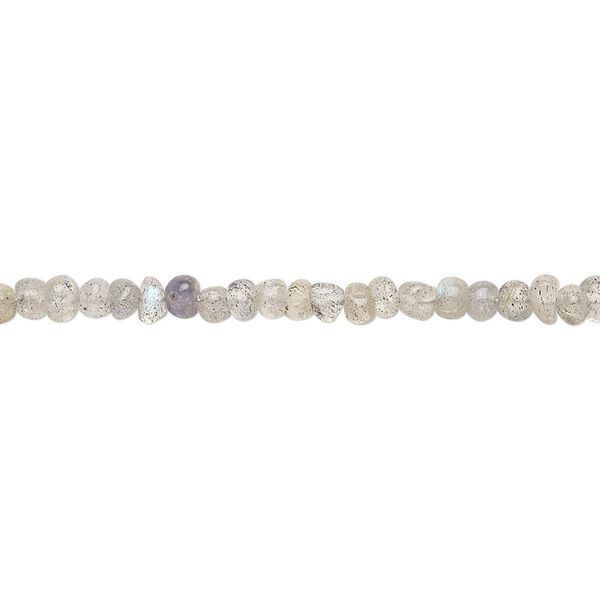 Labradorite 1pkg1, pebble bead natural 13 inch mini image number 0