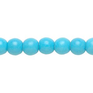 Magnesite 1pkg1, round bead 15.5-16 inch 8mm