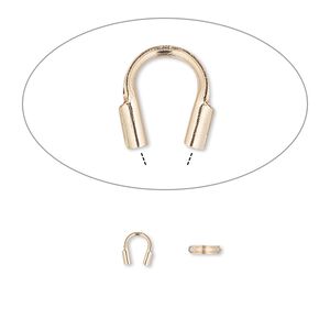 Wire protector, Accu-Guard™, 14Kt rose gold-filled, 5mm tube, 0.5mm inside diameter. Sold per pkg of 10.